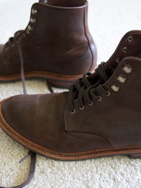 Allen Edmonds Higgins Mill Weather-ready boot Brown Waxed Suede 10.5D main image 4